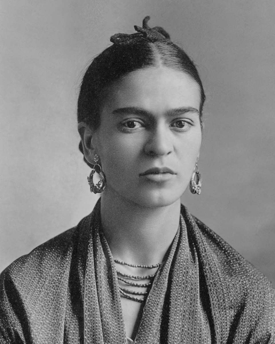 Frida Kahlo in a 1932 portrait by her father, Guillermo Kahlo